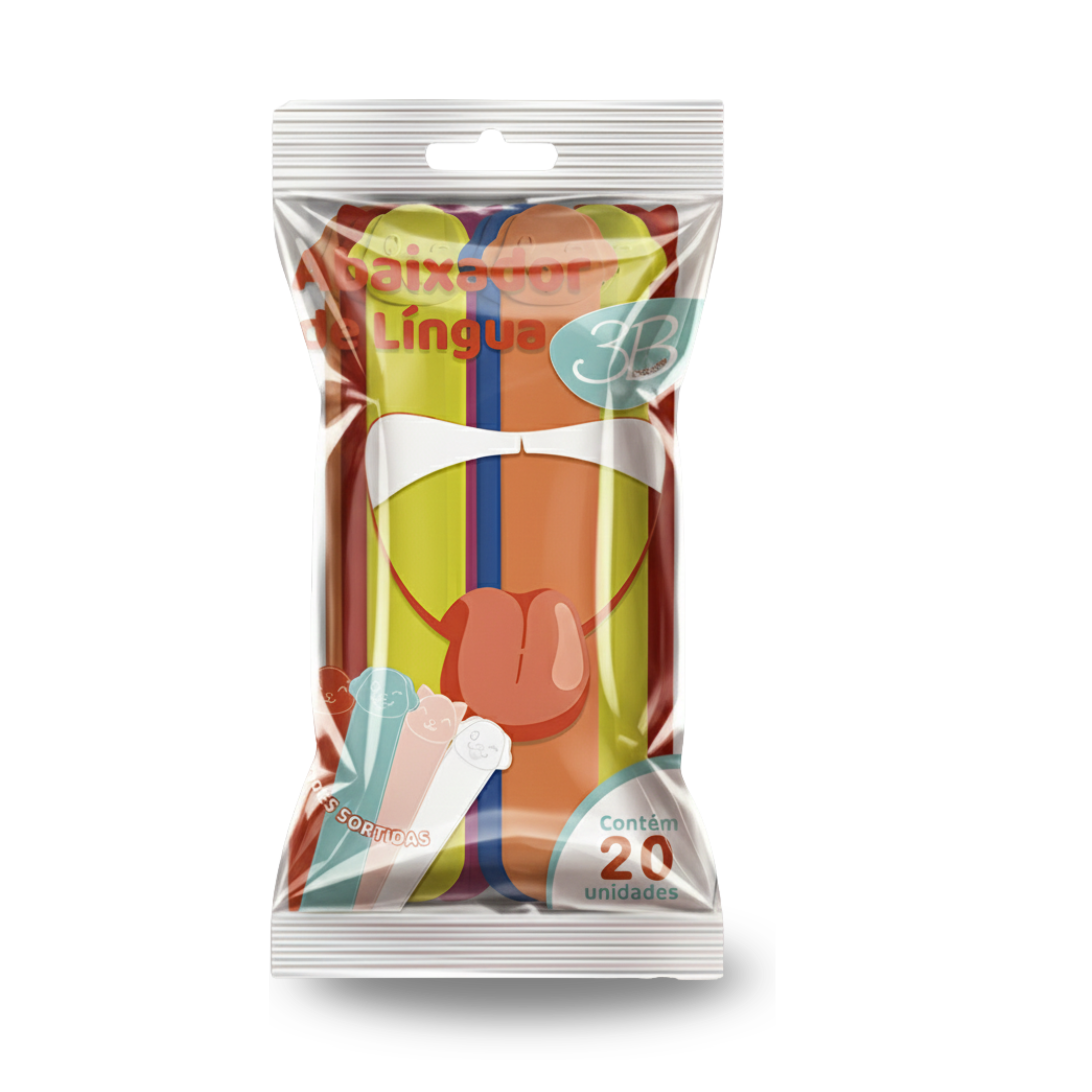 ABAIXADOR DE LÍNGUA PACOTE COM 20