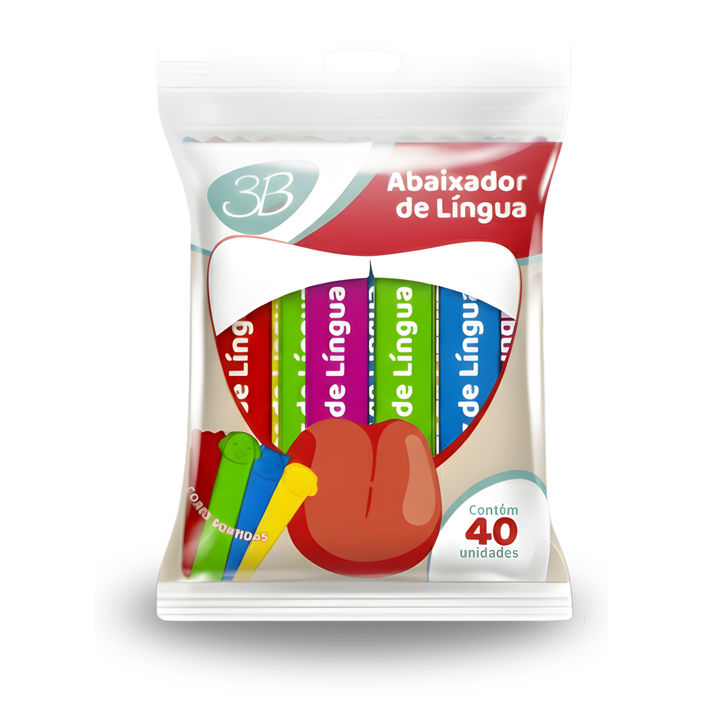 ABAIXADOR DE LÍNGUA PACOTE COM 40