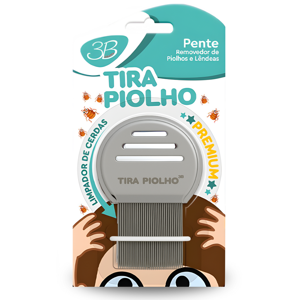 PENTE DE AÇO TIRA PIOLHO 3B TODO EM AÇO