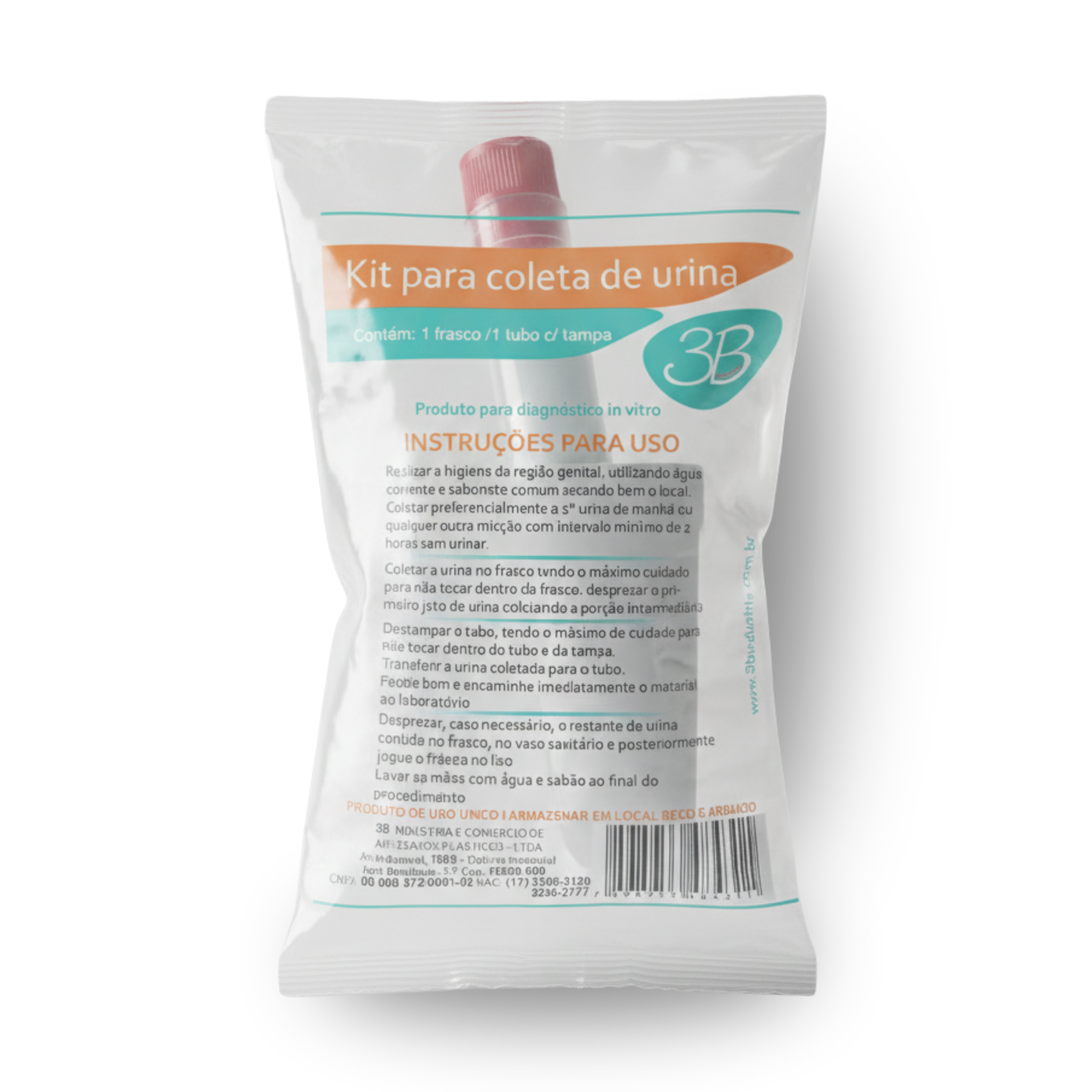 KIT PARA COLETA DE URINA COM (1) TUBO