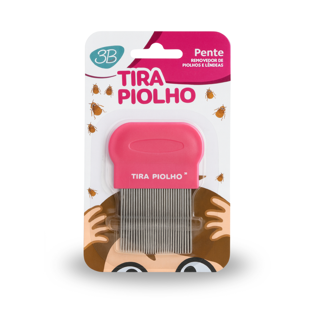 PENTE DE AÇO TIRA PIOLHO 3B BASICO ROSA