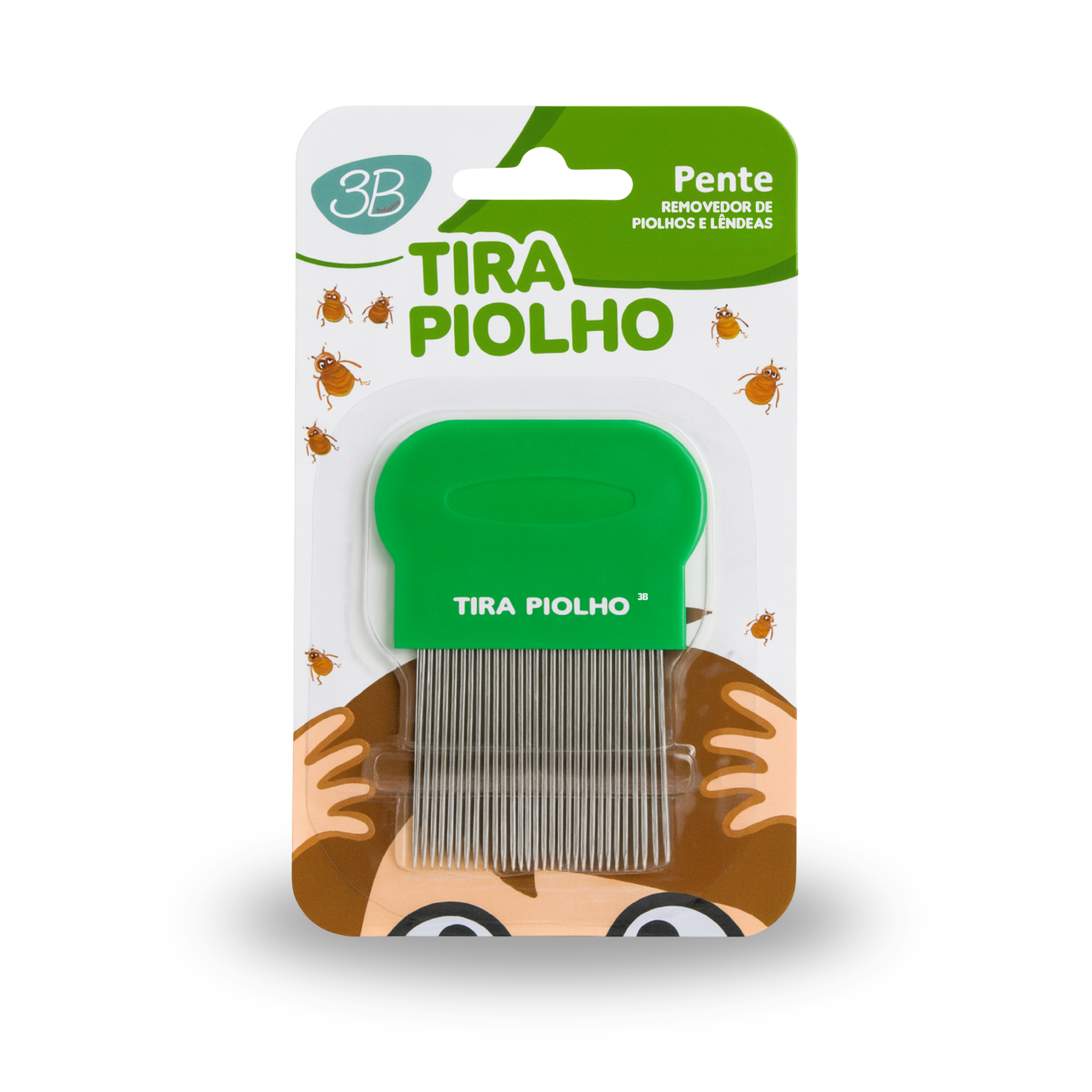 PENTE DE AÇO TIRA PIOLHO 3B BASICO VERDE