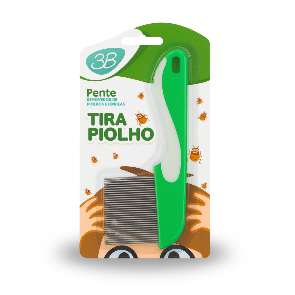 PENTE DE AÇO TIRA PIOLHO 3B COM CABO VERDE